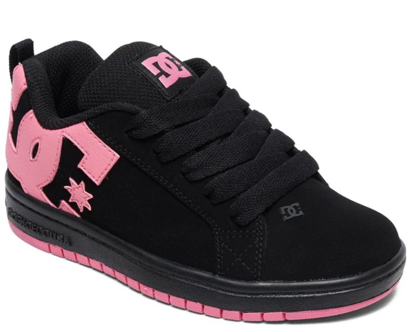 DC YOUTH COURT GRAFFIK - BLACK/PINK, Size: 3