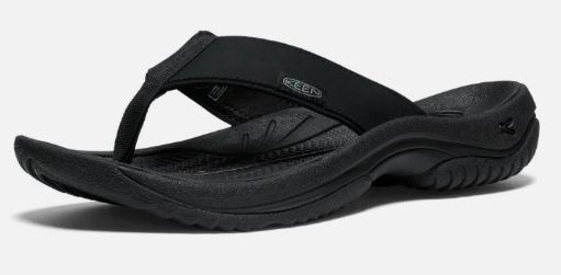 KEEN MEN&#39;S KONA FLIP SANDAL BLACK, Color: Black, Size: 9