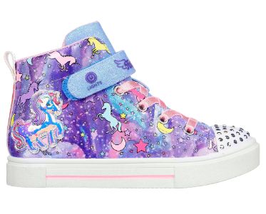 Skechers Twinkle Toes Girls Unicorn Daydream Purple/Multi, Color: Purple/Multi, Size: 1
