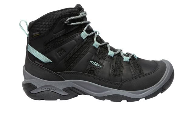 KEEN WOMENS CIRCADIA MID POLAR, Color: Black/Cloud Blue, Size: 6