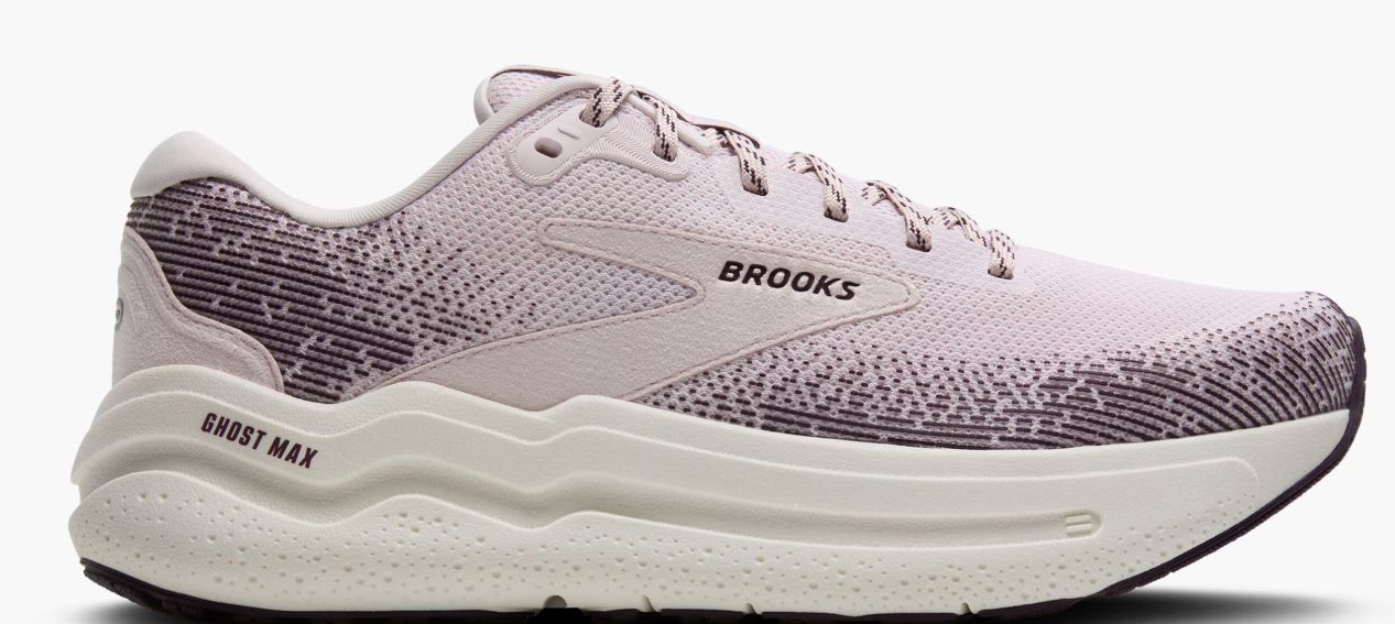 BROOKS WOMEN&#39;S GHOST MAX 2, Color: Orchid Ice/Plum/Coconut, Size: 6