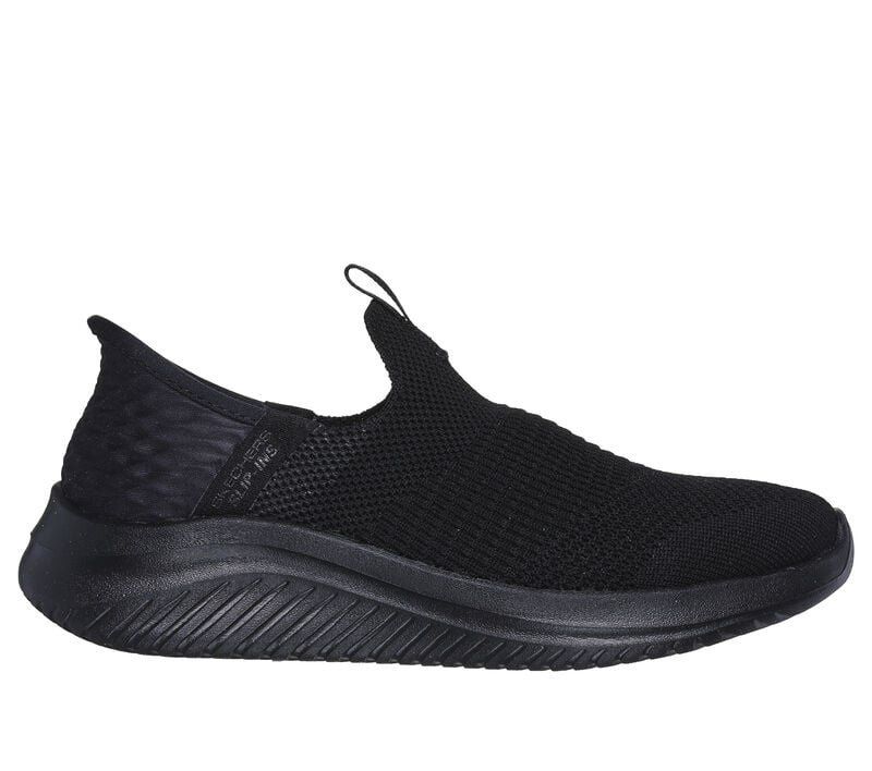 SKECHERS KIDS SLIP-INS SMOOTH STEP, Color: Black, Size: 11