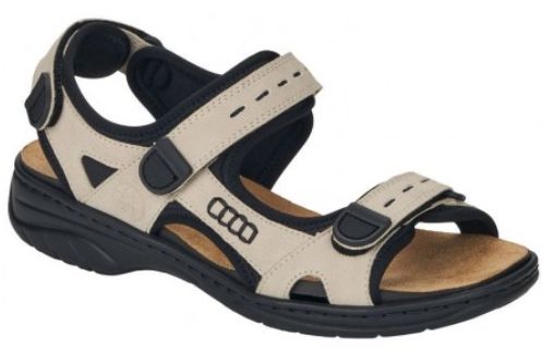 Rieker Women&#39;s Sandal Annett Beige 64582-60, Color: Beige, Size: 38