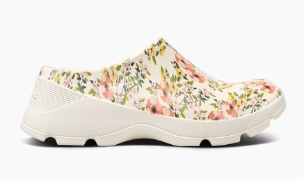 JOYBEES GARDEN GROVE CLOG GRAPHIC BONE SUMMER FLORAL, Color: Summer Floral, Size: 7