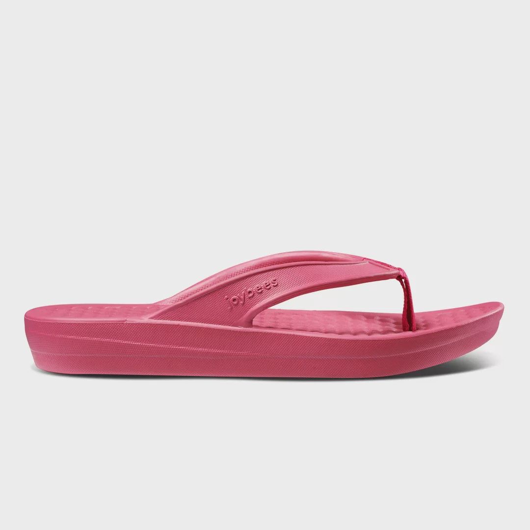 JOYBEES WOMEN&#39;S VARSITY FLIP - BEETROOT, Size: 7