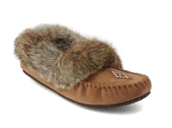 Manitoba Mukluks Ladies Street Suede Moccasin Oak, Color: Oak, Size: 9