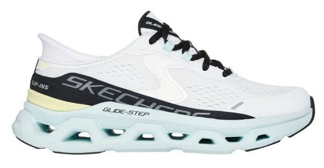 SKECHERS WOMEN&#39;S SLIP INS GLIDE-STEP ALTUS WHITE/MULTI, Color: White/Multi, Size: 7