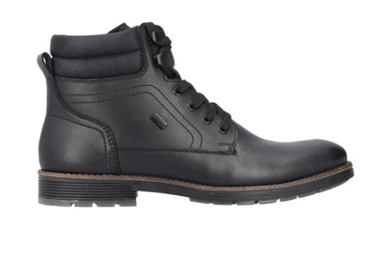 RIEKER MEN&#39;S ZIP UP BOOT BLACK, Color: Black, Size: 42/9US
