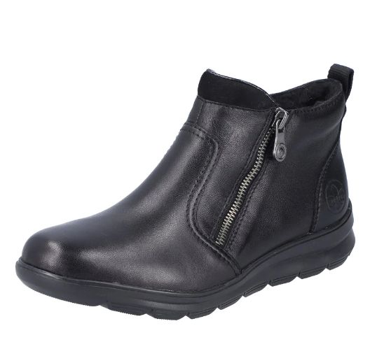 Rieker Women&#39;s Berta - Z0060-00, Color: Black, Size: 38 (Us 7)