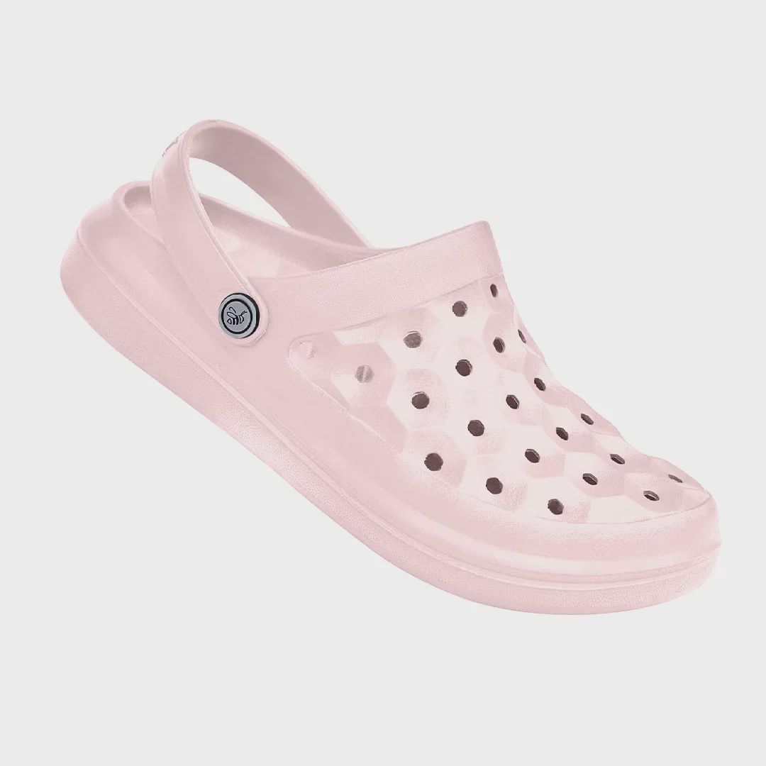 JOYBEES WOMEN&#39;S VARSITY CLOG - PALE PINK, Size: 7