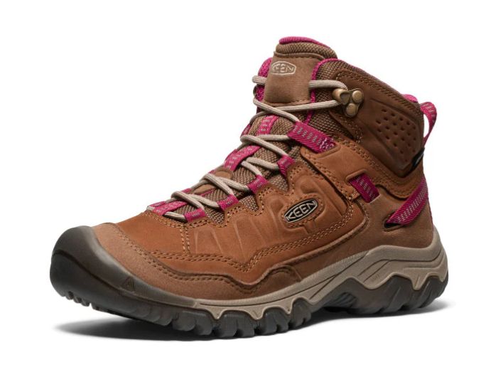 KEEN WOMEN&#39;S TARGHEE IV MID WP HIKING BOOT, Color: Bison/Beaujolais, Size: 8