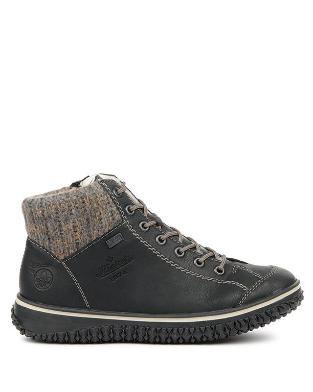 RIEKER WOMEN&#39;S SHORT BOOT, Color: Black Combi, Size: 38/7 Us