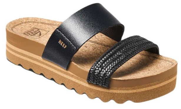 REEF WOMEN&#39;S CUSHION VISTA HIGH CI9862 BLACK BRAID, Color: Black Braid, Size: 11