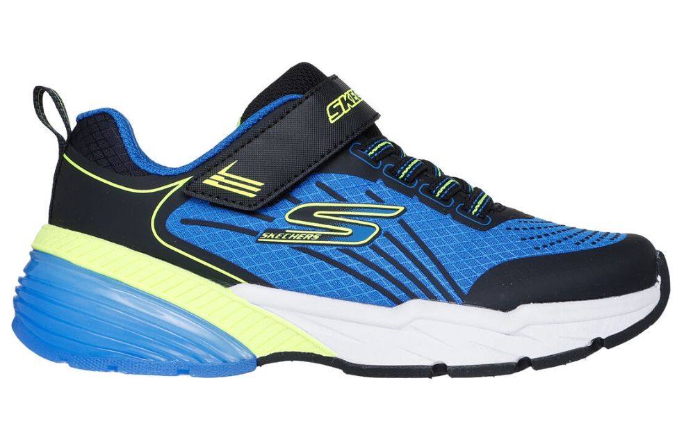 SKECHERS BOYS THERMOFLUX ELITE- WIDE FIT, Color: Blk/Blu/Lime, Size: 13