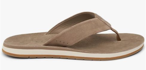 REEF MEN&#39;S SANDAL CJ6245 OJAI CLASSIC BROWN SUEDE, Color: Brown Suede, Size: 9