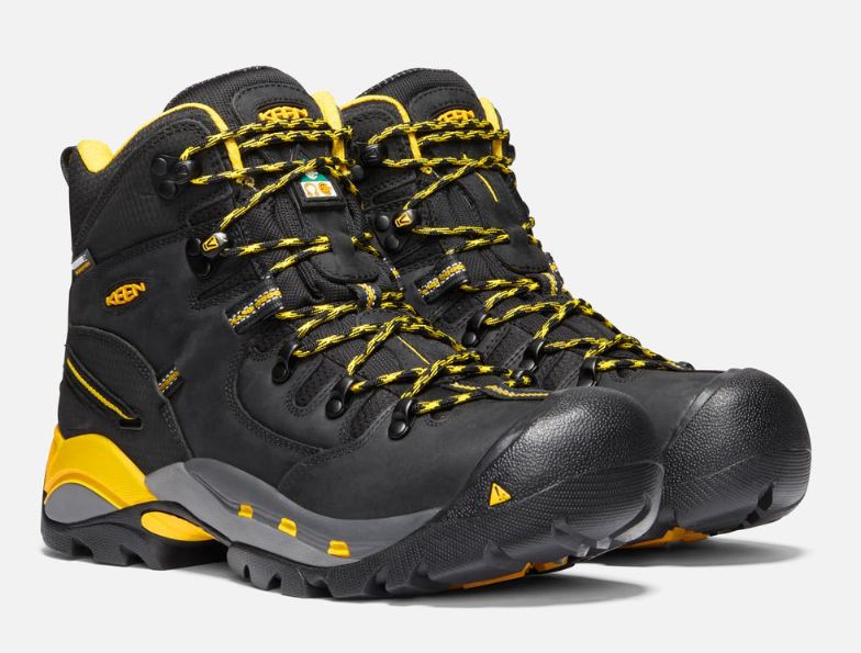 Kee CSA Hamilton 6&quot; - Black/Yellow, Size: 8Ee