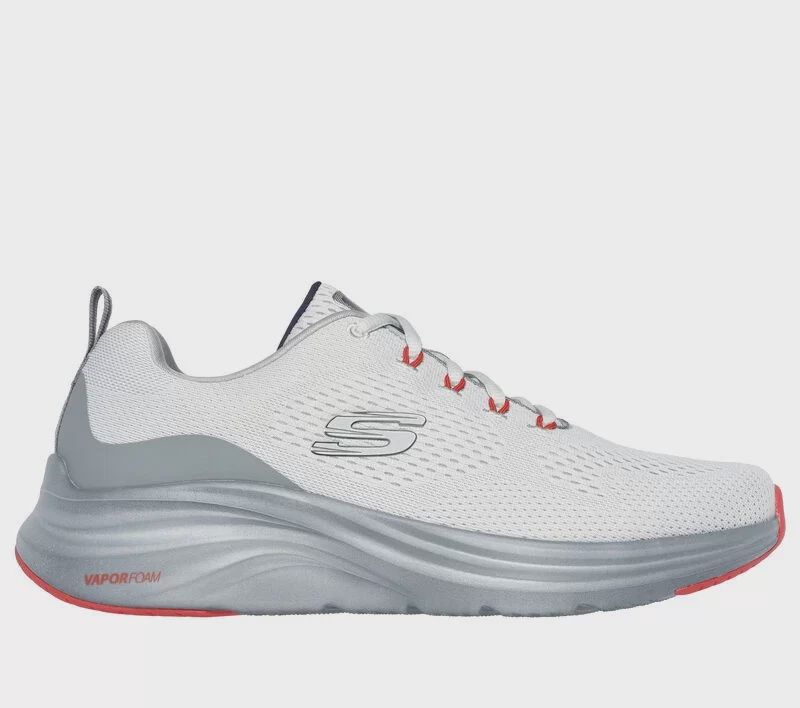 SKECHERS MEN&#39;S VAPOR FOAM, Color: Gray/Orange, Size: 7.5