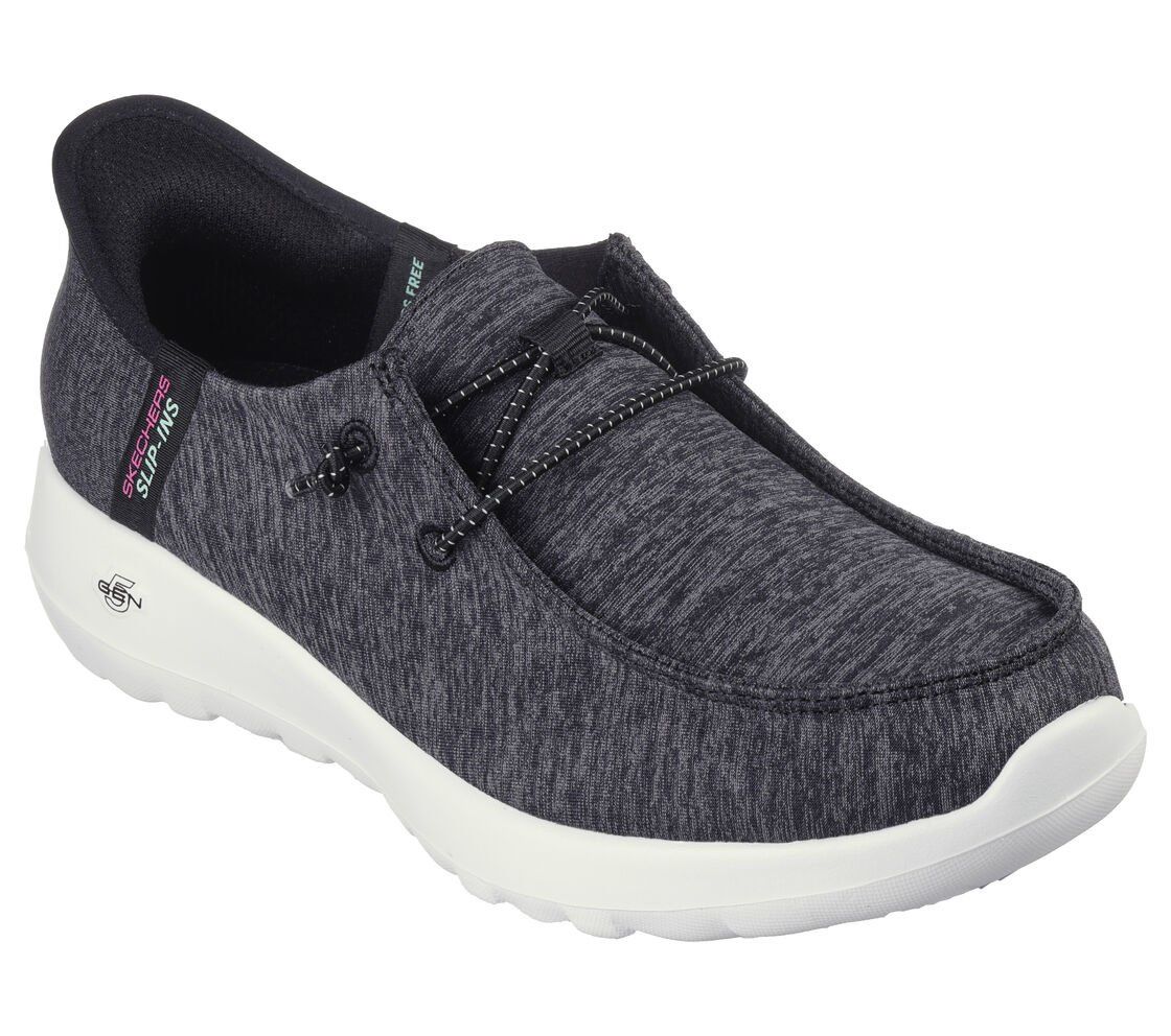 SKECHERS SLIP INS GO WALK JOY - IBIS, Color: Black, Size: 6