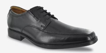 CLARKS MEN&#39;S TILDEN WALK WIDE BLACK, Color: Black Leather, Size: 8 W