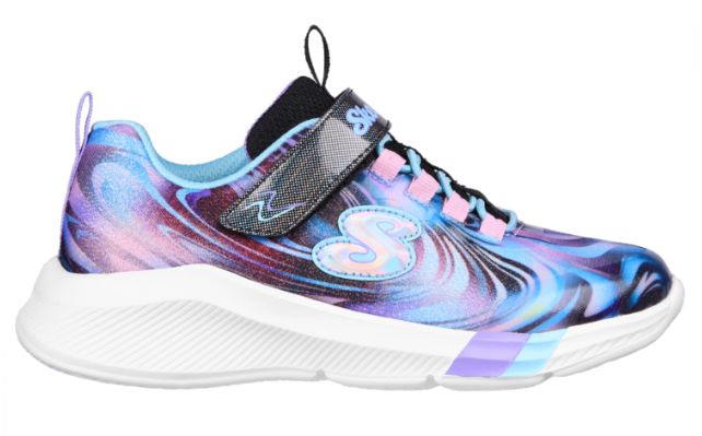 Skechers Girl&#39;s Dreamy Lites-Swirly Sweets Black Multi, Size: 11.5