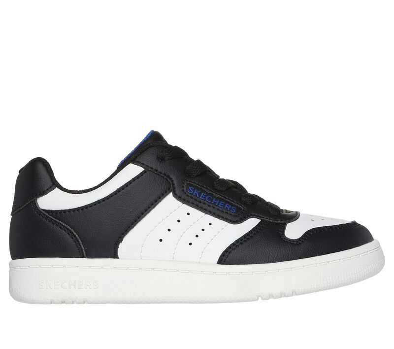 SKECHERS QUICK STREET-VORTON BLACK/WHITE, Size: 4