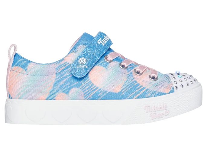 SKECHERS HEART STEPS - HEART SKETCH, Color: Blue/Multi, Size: 10.5