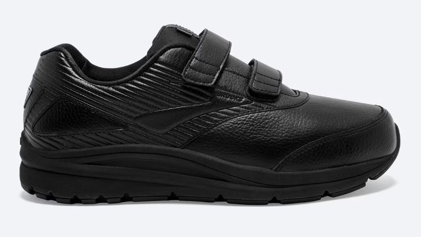 BROOKS MEN&#39;S ADDICTION WALKER V-STRAP 2, Color: Black, Size: 8 2E