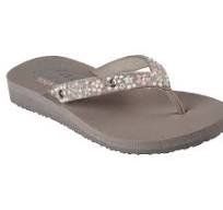 SKECHERS MEDITATION - DANCING DAISY, Color: Taupe, Size: 7