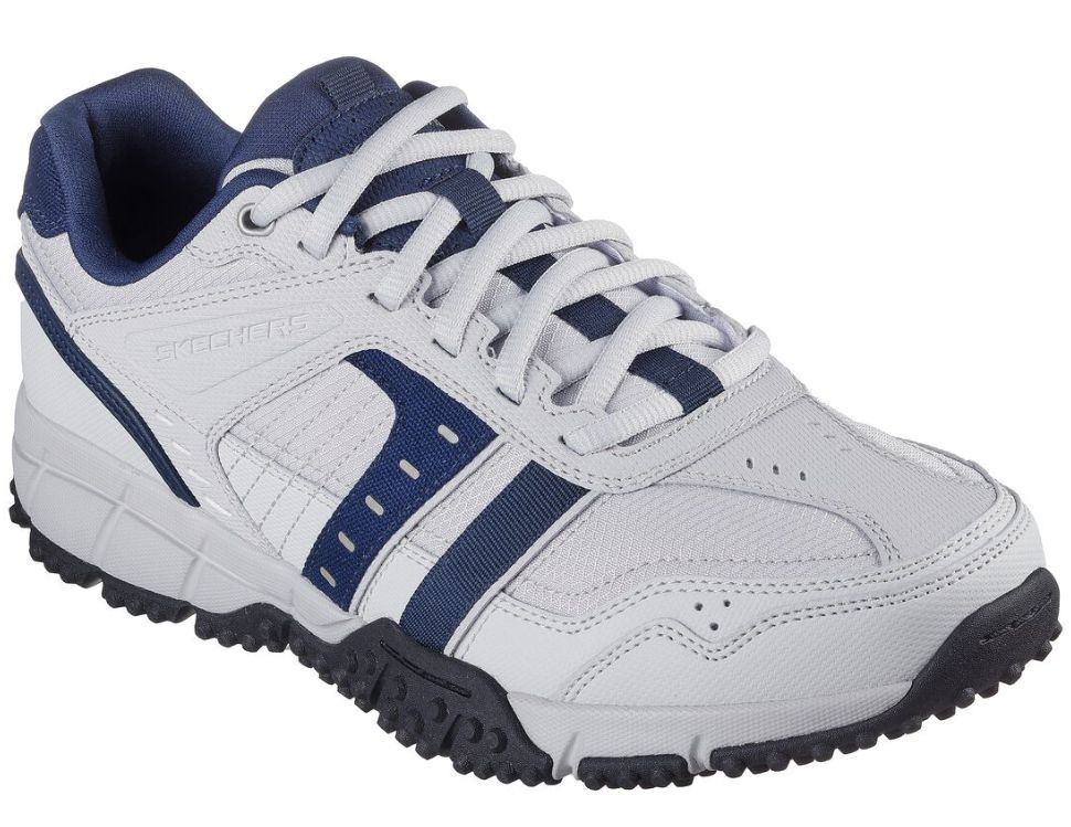 SKECHERS MEN&#39;S URBAN TRAX, Color: Gray/Mt, Size: 9