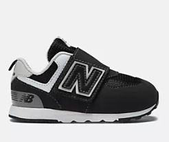 NEW BALANCE TODDLERS 574 NEW-B Hook &amp; Loop, Color: Black Grey, Size: 3