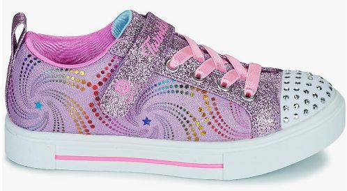 Skechers Twinkle Toes Twinkle Sparks Lavender/Multi, Color: Lavender Multi, Size: 2.5