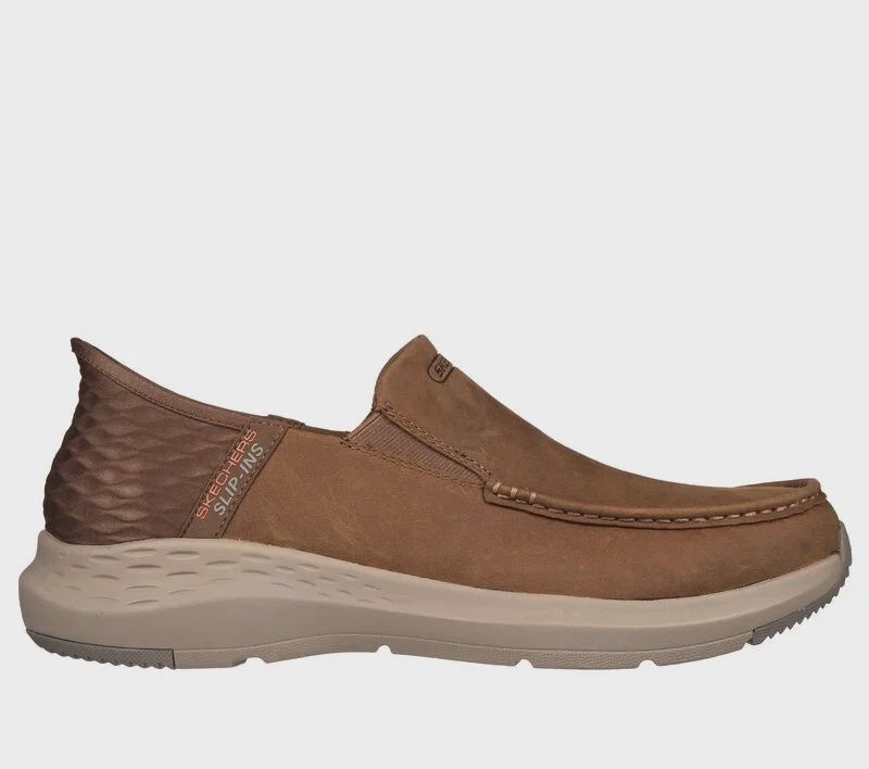 SKECHERS SLIP IN PARSON - OSWIN DESERT EXTRA WIDE, Size: 8