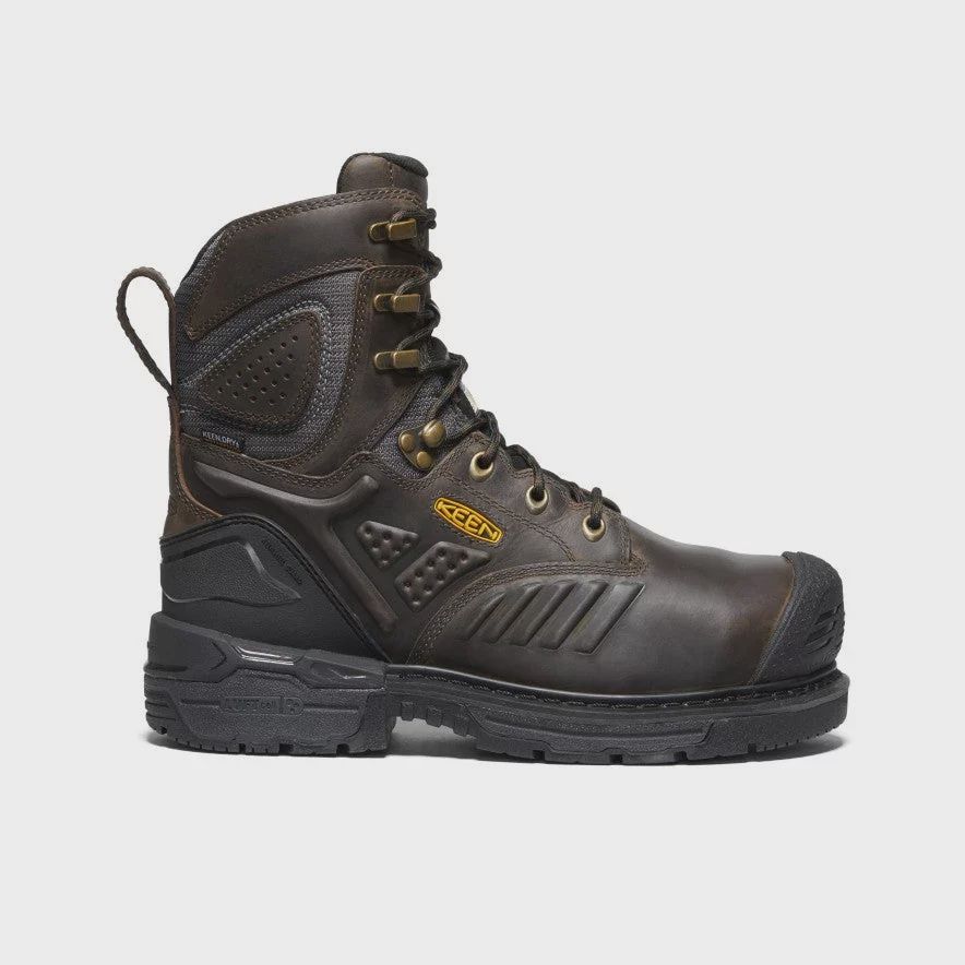 KEEN CSA PHILADELPHIA 8&quot; 200G WP M-BLK/GAR (DWIDTH), Size: 9