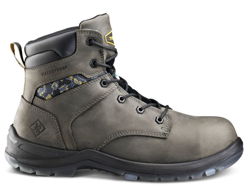 TERRA BYRNE 6&quot; WATERPROOF COMPOSITE SAFETY TOE, Color: Grey, Size: 8