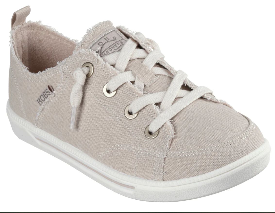 SKECHERS BOBS B CUTE 2.0 CHILL LOOK, Color: Natural, Size: 6