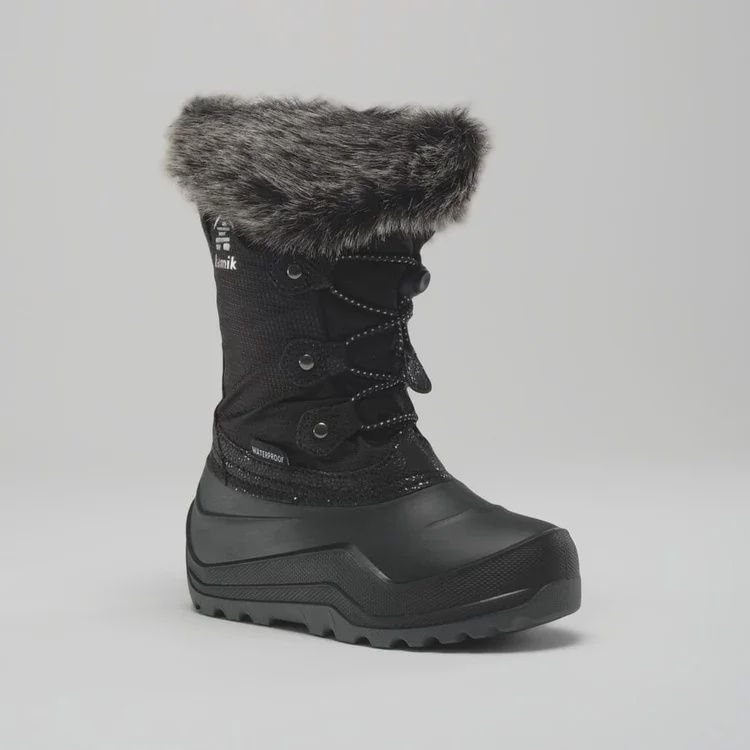 KAMIK YOUTH BOOT - POWDERY 3 BLACK, Size: 3