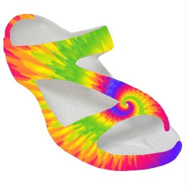Dawgs Women&#39;s Loudmouth Z Sandal Peace &amp; Love, Pattern: Peace &amp; Love, Size: 8