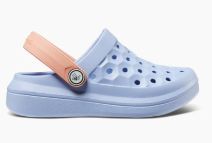 JOYBEES KIDS VARSITY CLOG FROZEN FJORD/PEACH, Color: Frozen Fjord/Peach, Size: C6