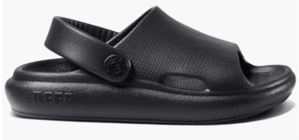 REEF TODDLER/KIDS LITTLE RIO SLIDE CJ4175 BLACK, Color: Black, Size: 6