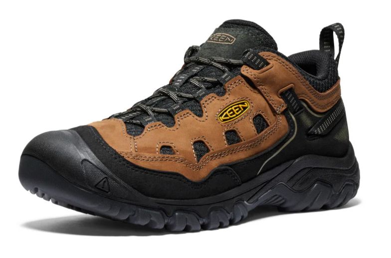 KEEN MEN&#39;S TARGHEE IV VENTED HIKING SHOE, Color: Bison/Golden Yellow, Size: 9