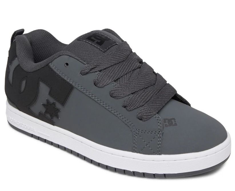 DC MEN&#39;S COURT GRAFFIK, Color: Grey/Black/Grey, Size: 8