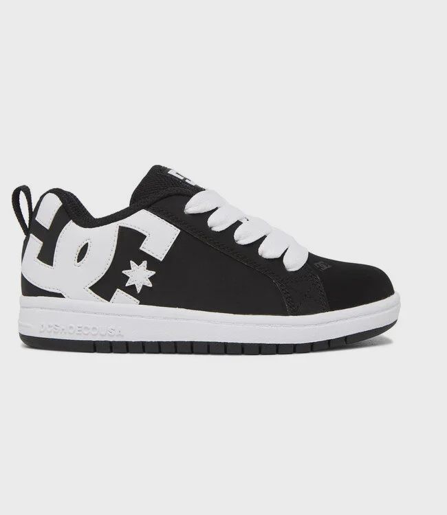 DC YOUTH COURT GRAFFIK, Color: Black/White, Size: 13.5