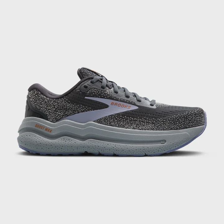 BROOKS WOMEN&#39;S GHOST MAX 2 EBONY/SWEET LAVENDER/ALLOY, Size: 7.5, Width: B