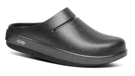 OOFOS OOCLOOG LUXE BLACK SPARKLE, Color: Black Sparkle, Size: 6