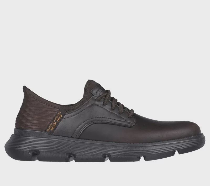 SKECHERS SLIP-INS GARZA-GERVIN, Color: Chocolate, Size: 9