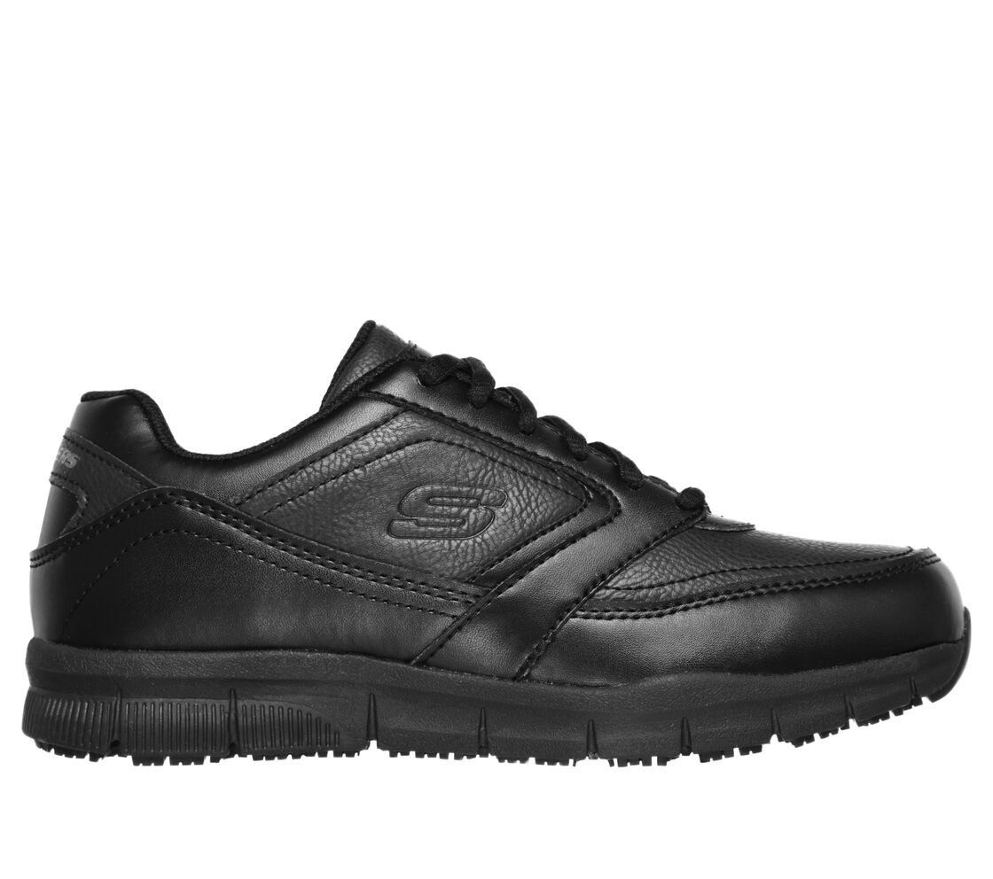 SKECHERS NAMPA-WYOLA WIDE BLACK, Size: 7
