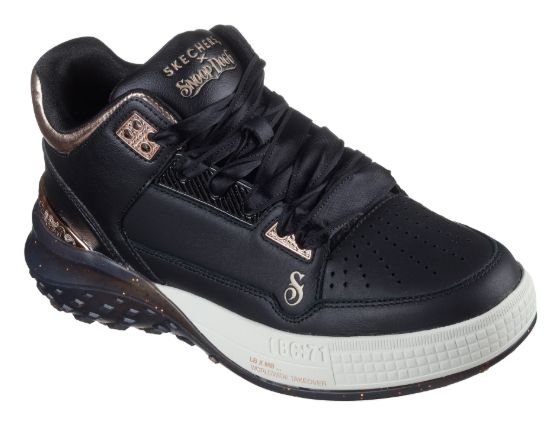 SKECHERS  WOMEN&#39;S SLIP INS SIZZLE-BUCKETS, Color: BLACK, Size: 7