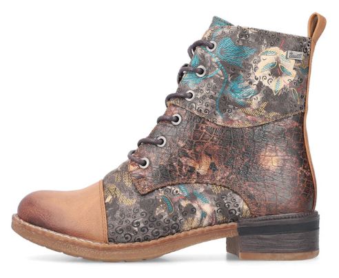 RIEKER WOMEN'S SIDE ZIPPER BOOT MULTI