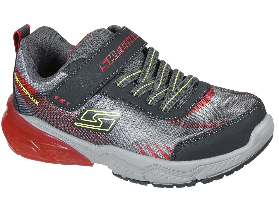 SKECHERS THERMOFLUX KODRON, Color: CHARCOAL/RED, Size: 10.5