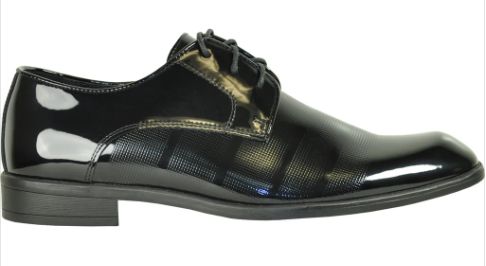 Vangelo Men's Rockefeller Black Patent Dress Shoe
